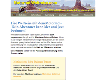 Tablet Screenshot of motorrad-weltreise.com